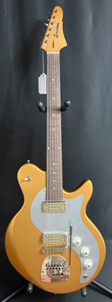 Eastman Fullertone Offset '62 Electric Guitar Metallic Gold Finish w/ Gig Bag