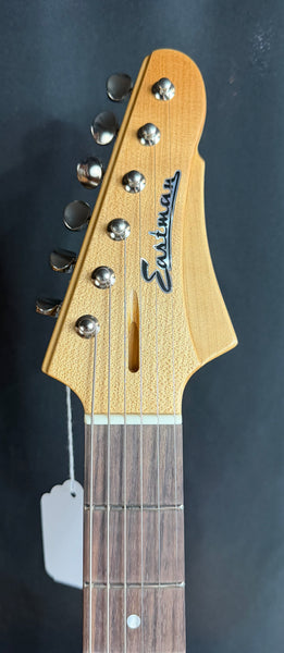 Eastman Fullertone Offset '62 Electric Guitar Metallic Gold Finish w/ Gig Bag