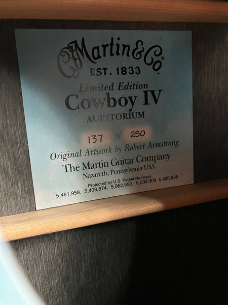 Martin Cowboy IV Limited Edition Auditorium Acoustic Guitar w/ OHSC