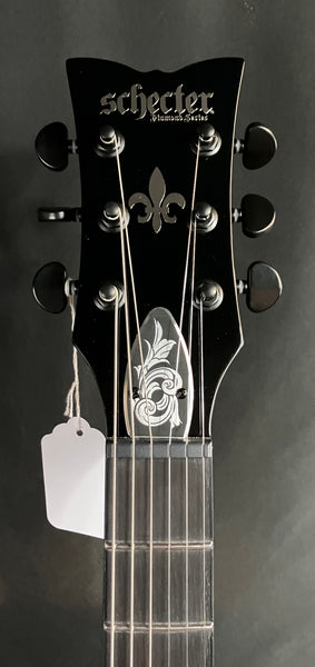 Schecter Solo-II Przym Palladium Electric Guitar Gloss Black w/ Etched Metal Faceplate