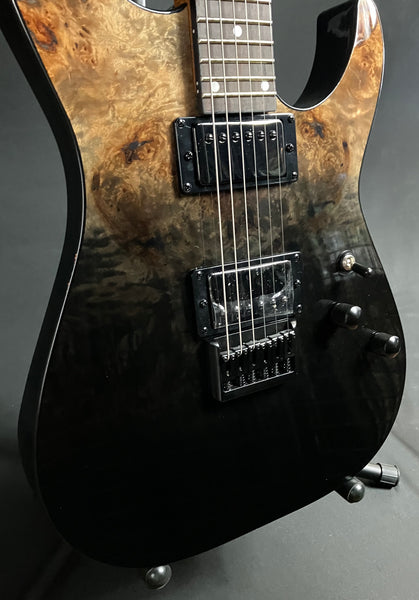 Schecter C-1 Standard Electric Guitar Black Fade Burst Burl Finish