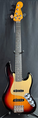 Fender American Ultra II Jazz Bass V 5-String Bass Guitar Ultraburst Finish w/ OHSC