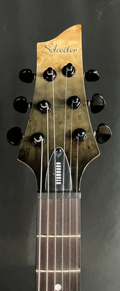Schecter C-1 Standard Electric Guitar Black Fade Burst Burl Finish