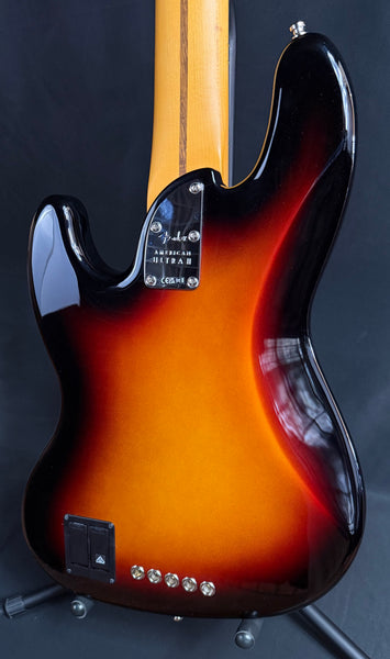 Fender American Ultra II Jazz Bass V 5-String Bass Guitar Ultraburst Finish w/ OHSC