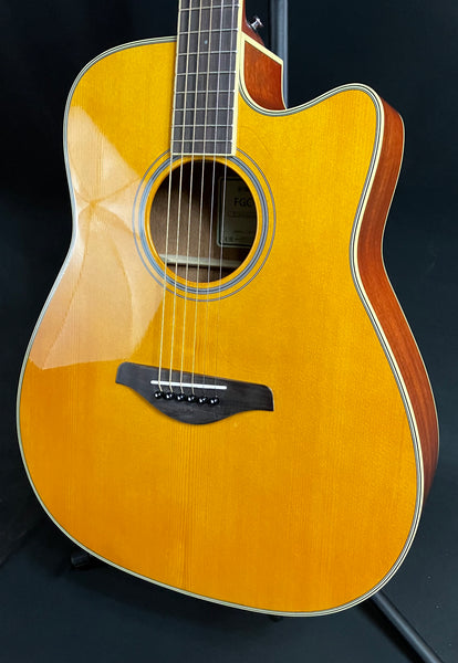 Yamaha FGC-TA VT Transacoustic Dreadnought Cutaway Acoustic-Electric Guitar Vintage Tint