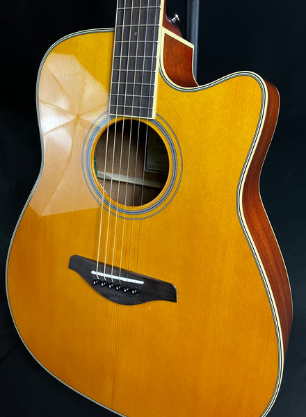 Yamaha FGC-TA VT Transacoustic Dreadnought Cutaway Acoustic-Electric Guitar Vintage Tint