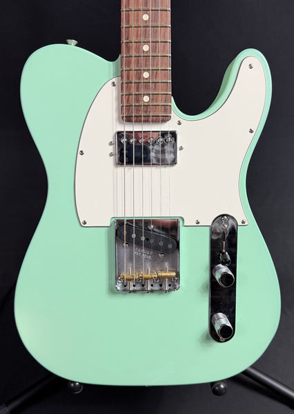 Fender American Performer Telecaster Hum Electric Guitar Satin Surf Green w/ Gig Bag