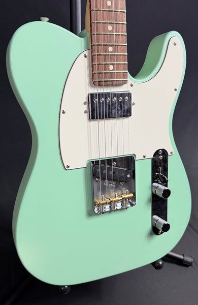 Fender American Performer Telecaster Hum Electric Guitar Satin Surf Green w/ Gig Bag