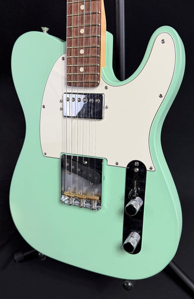 Fender American Performer Telecaster Hum Electric Guitar Satin Surf Green w/ Gig Bag