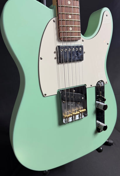 Fender American Performer Telecaster Hum Electric Guitar Satin Surf Green w/ Gig Bag