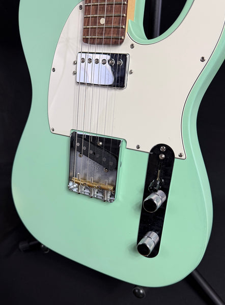 Fender American Performer Telecaster Hum Electric Guitar Satin Surf Green w/ Gig Bag
