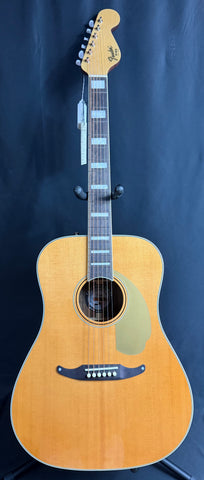 Fender King Vintage Dreadnought Acoustic-Electric Guitar Aged Natural w/ OHSC (659)