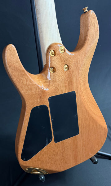 Charvel Pro-Mod DK24 HH FR M Mahogany Electric Guitar Quilted Dark Amber Finish