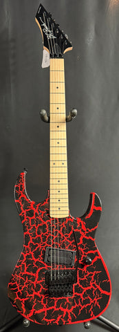 B.C. Rich Gunslinger Retro II Electric Guitar Red Crackle Finish