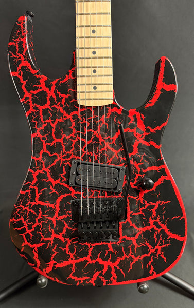 B.C. Rich Gunslinger Retro II Electric Guitar Red Crackle Finish