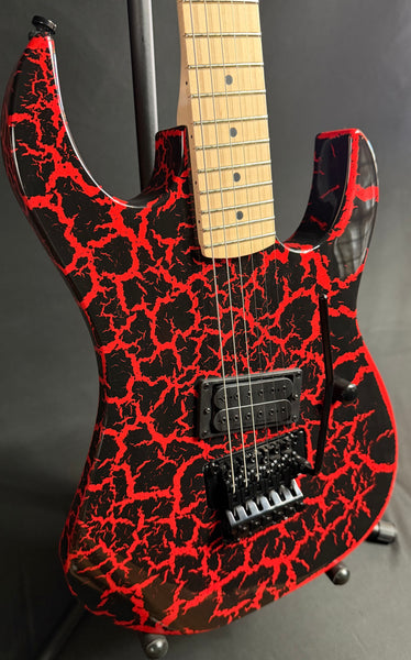 B.C. Rich Gunslinger Retro II Electric Guitar Red Crackle Finish