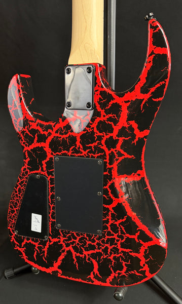 B.C. Rich Gunslinger Retro II Electric Guitar Red Crackle Finish