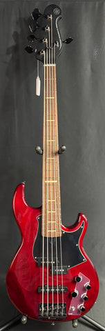Yamaha BB735A Broad Bass 5-String Bass Guitar Fired Red Finish w/ Gig Bag (020)