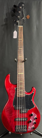 Yamaha BB735A Broad Bass 5-String Bass Guitar Fired Red Finish w/ Gig Bag (148)