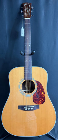 Bristol by Blueridge BL-160 Deluxe Dreadnought Acoustic Guitar Gloss Natural w/ Gig Bag