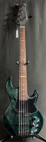 Yamaha BB735A Broad Bass 5-String Bass Guitar Indigo Blue w/ Gig Bag (196)