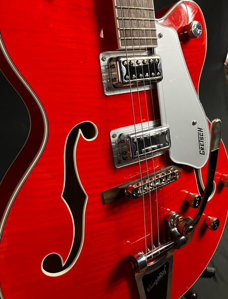 Gretsch G5427TFM Electromatic Hollowbody Electric Guitar Flamed Orange Stain Finish