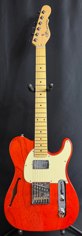 G&L Tribute ASAT Classic Bluesboy Semi-Hollow Electric Guitar Clear Orange Finish