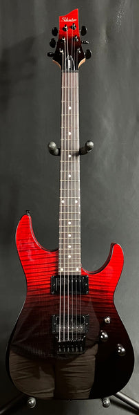 Schecter C-1 Standard Electric Guitar Flamed Blood Burst Finish