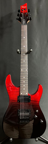 Schecter C-1 Standard Electric Guitar Flamed Blood Burst Finish
