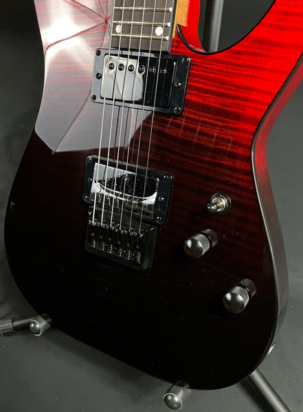 Schecter C-1 Standard Electric Guitar Flamed Blood Burst Finish