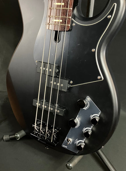 Yamaha BB734A Broad Bass 4-String Bass Guitar Translucent Matte Black w/ Gig Bag (130)