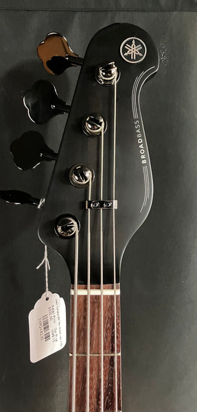 Yamaha BB734A Broad Bass 4-String Bass Guitar Translucent Matte Black w/ Gig Bag (130)