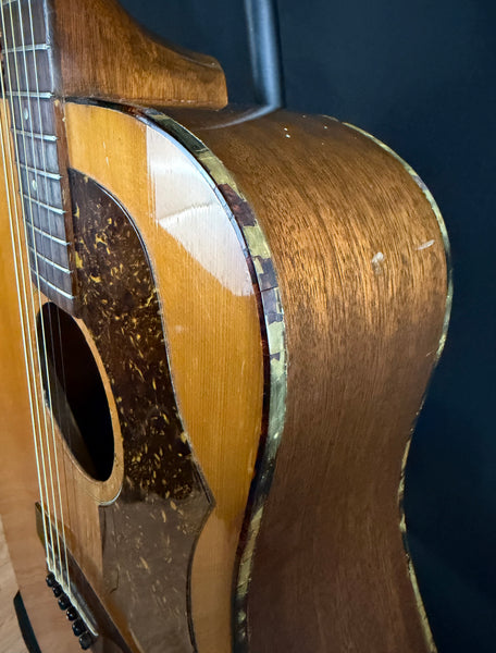 Vintage 1970's Gibson J-40 Dreadnought Acoustic Guitar Natural w/ Case