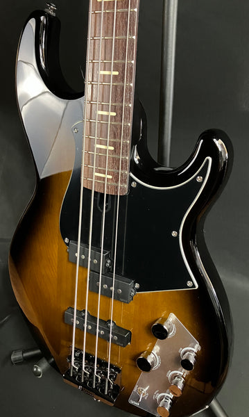 Yamaha BB734A Broad Bass 4-String Bass Guitar Dark Coffee Sunburst w/ Gig Bag (032)
