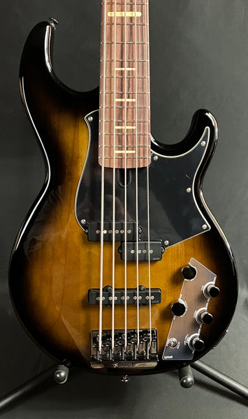 Yamaha BB735A Broad Bass 5-String Bass Guitar Dark Coffee Sunburst w/ Gig Bag (270)