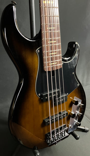 Yamaha BB735A Broad Bass 5-String Bass Guitar Dark Coffee Sunburst w/ Gig Bag (270)