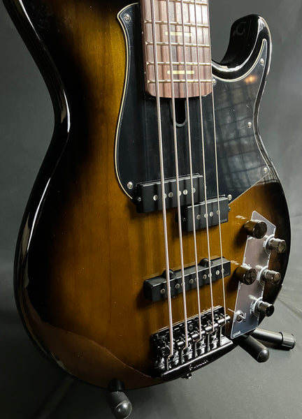 Yamaha BB735A Broad Bass 5-String Bass Guitar Dark Coffee Sunburst w/ Gig Bag (270)
