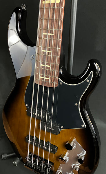 Yamaha BB735A Broad Bass 5-String Bass Guitar Dark Coffee Sunburst w/ Gig Bag (270)