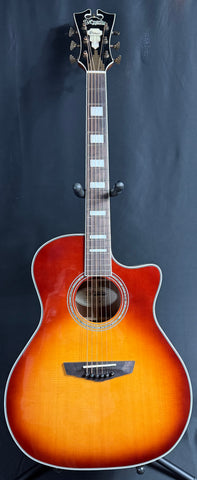D'Angelico Premier Gramercy Grand Auditorium Cutaway Acoustic-Electric Guitar Iced Tea Burst (088)