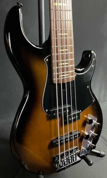 Yamaha BB735A Broad Bass 5-String Bass Guitar Dark Coffee Sunburst w/ Gig Bag (142)