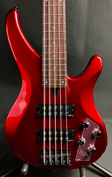 Yamaha TRBX305CAR 5-String Bass Guitar Gloss Candy Apple Red Finish
