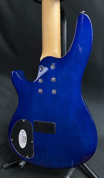 Schecter C-5 Plus 5-String Bass Guitar Quilted Ocean Blue Burst