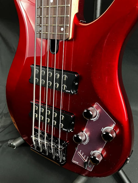 Yamaha TRBX305CAR 5-String Bass Guitar Gloss Candy Apple Red Finish