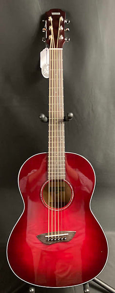 Yamaha CSF1MCRB Parlor Acoustic-Electric Guitar Crimson Red Burst w/ Gig Bag