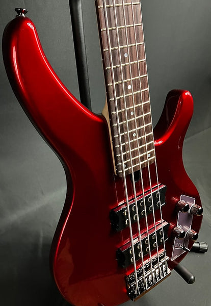 Yamaha TRBX305CAR 5-String Bass Guitar Gloss Candy Apple Red Finish
