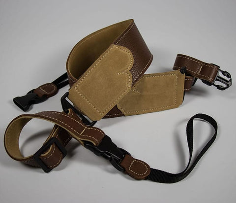 Franklin Straps BJ-CA Glove Leather Banjo Strap w/ Quick Release - Caramel