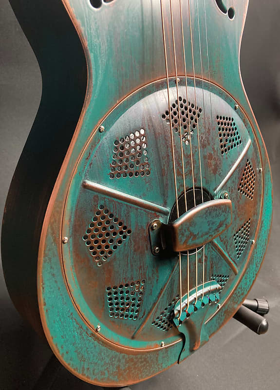 Recording King RM 993 VG Swamp Dog Metal Body Parlor Resonator Guitar Morrell Music Company