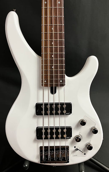 Yamaha TRBX305WH 5-String Electric Bass Guitar Gloss White Finish