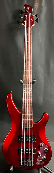 Yamaha TRBX305CAR 5-String Bass Guitar Gloss Candy Apple Red Finish