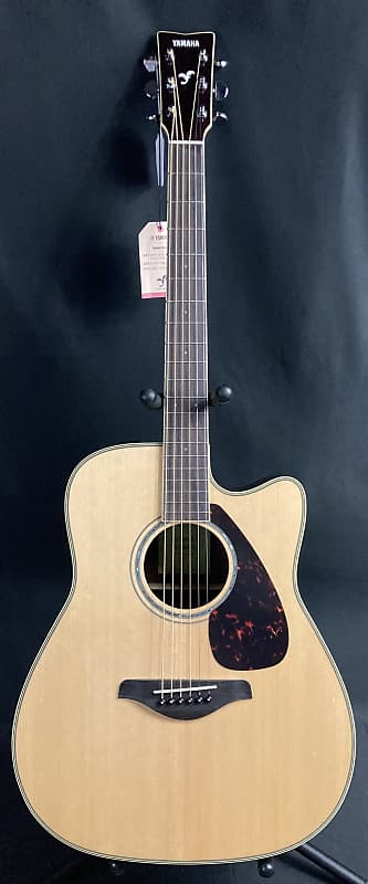 Yamaha FGX830C Dreadnought Cutaway Acoustic Electric Guitar Natural Finish